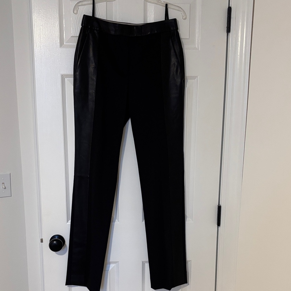 Helmut Lang Black 100% Lamb Leather Pants